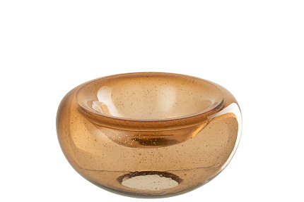 Фото - Ваза-чаша Carol Glass S карамель 58052 - KOMODO STUDIO HOME