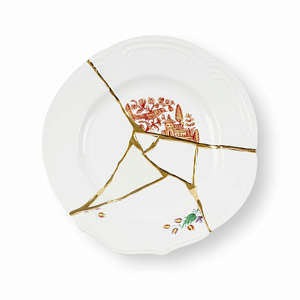 Фото - Тарелка Seletti Kintsugi 09611, 27.5 cm - KOMODO STUDIO HOME