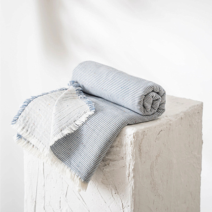 Фото - Melinda синий Детский плед муслин  - KOMODO STUDIO HOME