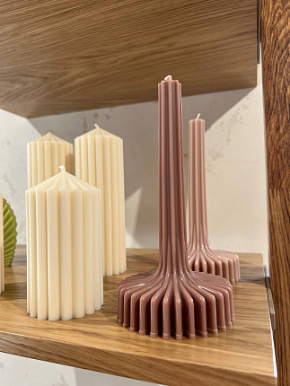 Фото - Свеча Marselin коричневый Fitory - KOMODO STUDIO HOME