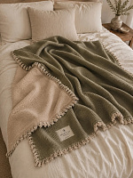 Фото - Marshmellow-2 покрывало оливковый Queen 240*260 - KOMODO STUDIO HOME