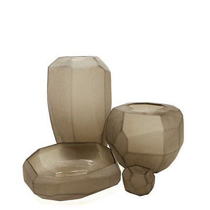 Фото - Ваза Guaxs CUBISTIC ROUND, дымчато-серый - KOMODO STUDIO HOME