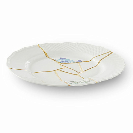 Фото - Тарелка Seletti Kintsugi 09613, 27.5 cm - KOMODO STUDIO HOME