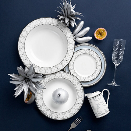 Фото - Тарелка обеденная Noritake TR Platin, 28 см, 97320/4957 - KOMODO STUDIO HOME