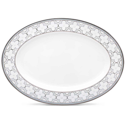 Фото - Блюдо овальное Noritake TR Platin, 31 см, 97245/4957 - KOMODO STUDIO HOME