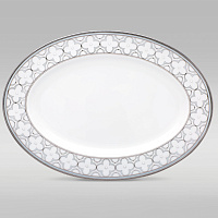 Фото - Блюдо овальное Noritake TR Platin, 37 см, 97244/4957 - KOMODO STUDIO HOME