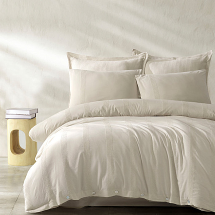 Фото - КПБ Кинг Сайз Buldans Novel Linen 220*240 Белый - KOMODO STUDIO HOME