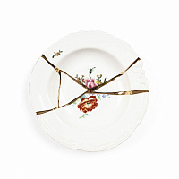 Фото - Тарелка глубокая Seletti Kintsugi 09622, 22 cm - KOMODO STUDIO HOME